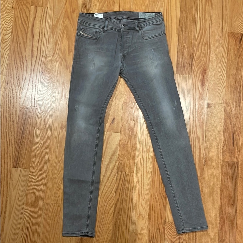 Men's Grey Diesel Jeans